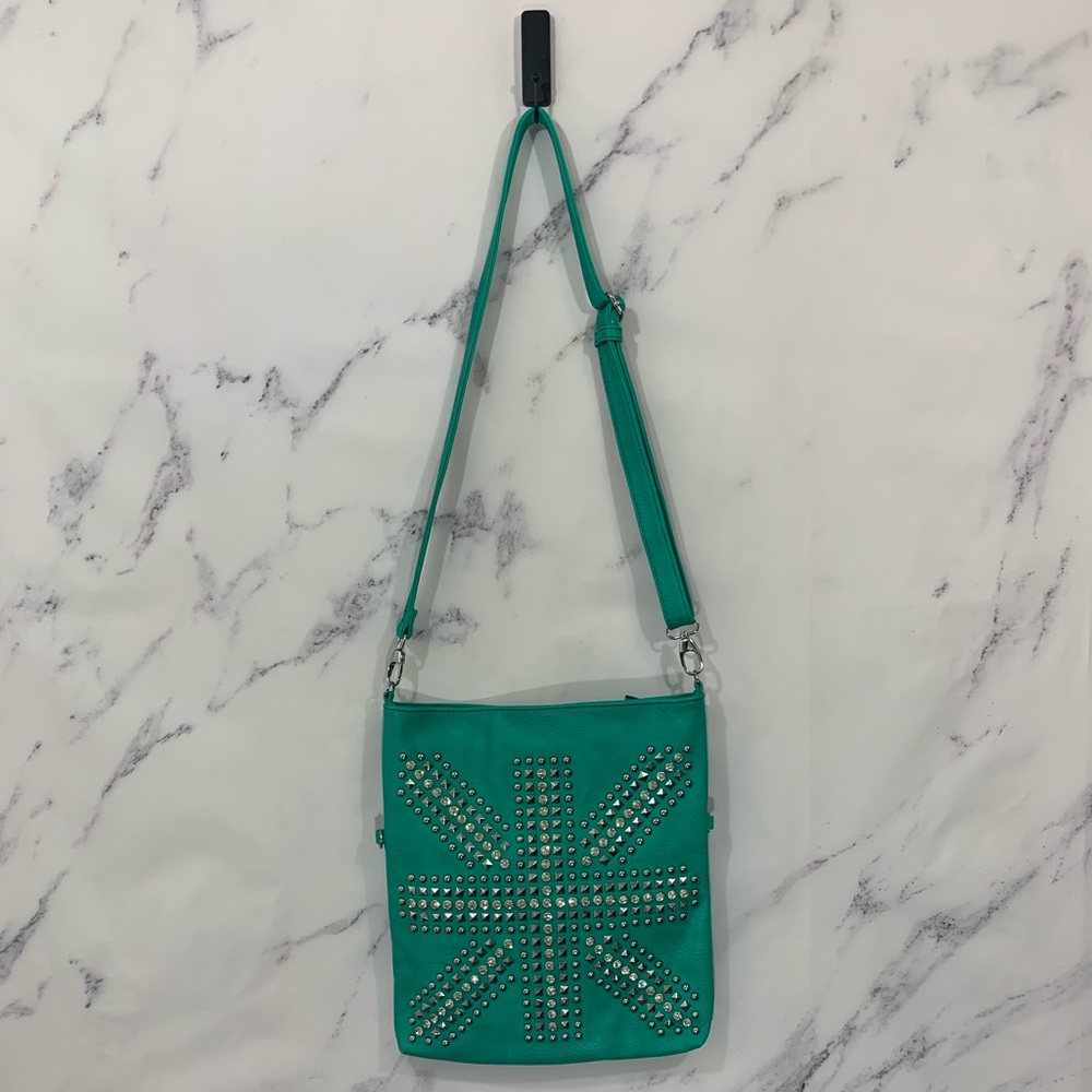 Rhinestone Embellished Crossbody Handbag